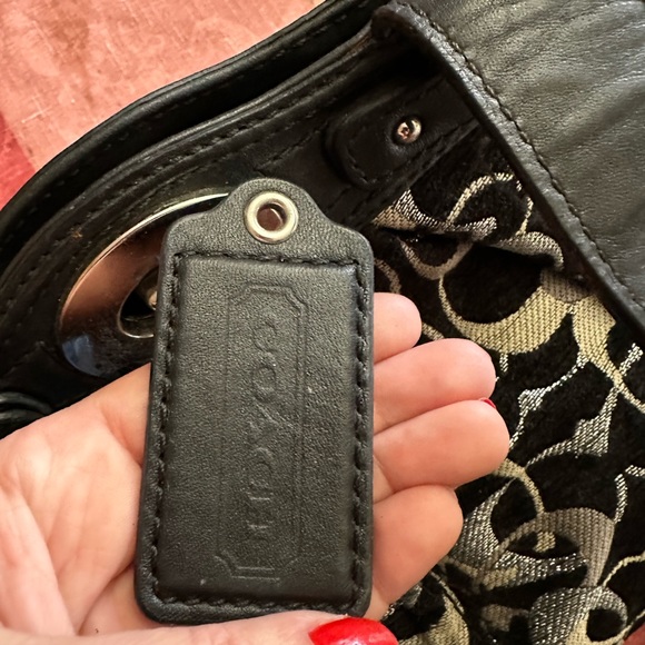 Coach Black and Silver Print Purse - Picture 12 of 12